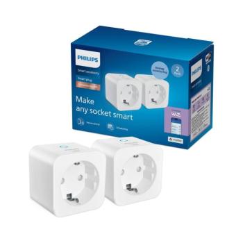 Philips Smart Philips - 2 darabos okos SCHUKO konnektor szett 2300W + Wi-Fi fogyasztásmérő 8721103161406 kép