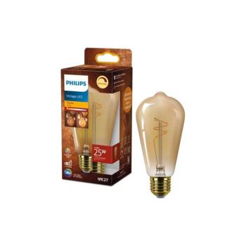 Philips VINTAGE ST64 LED dimmelhető izzó E27/3,1W/230V 1800K 872110304905600 kép