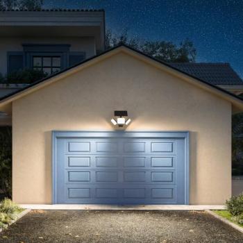 Philips Zyren LED napelemes lámpa, fekete, 3 000 K, érzékelővel, IP65 kép