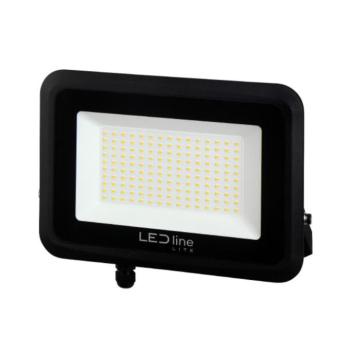 PHOTON LED reflektor, 120°, IP65, 100 W, természetes fehér, fekete, 3 év garancia, 100W, 4000K, 10000lm, CRI≥80, LED line, LL-203563 kép