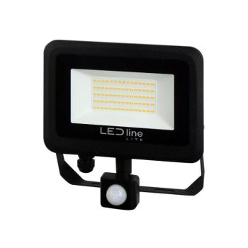 PHOTON reflektor mozgásérzékelővel, 120°, IP65, 100 W, természetes fehér, fekete, 3 év garancia, 100W, 4000K, 10000lm, CRI≥80, LED line, LL-203747 kép