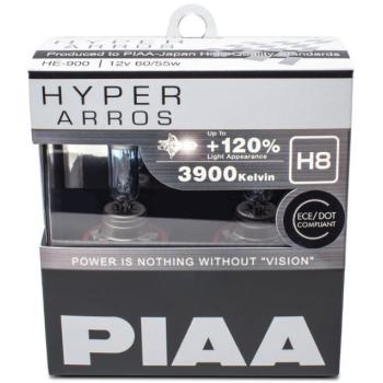 PIAA Hyper Arros 3900K H8 + 120% növelt fényerő, 2 db kép