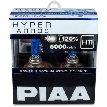 PIAA Hyper Arros 5000K H11 + 120% ragyogó fehér fény, 5000K színhőmérséklet, 2 db kép