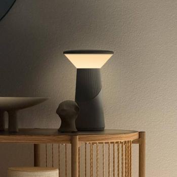 Pilia LED tölthető asztali lámpa, antracit, magasság 24 cm, IP44 kép