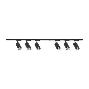 PIPE sínrendszerbe illeszthető spotlámpa 6xGU10/10W/230V, fekete ML2085 kép