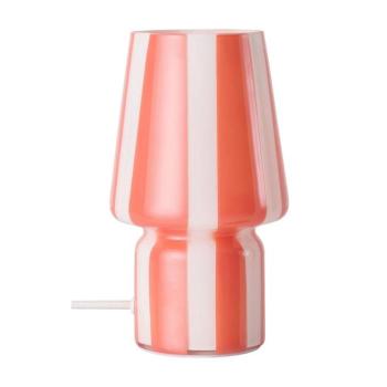 Piros-fehér üveg asztali lámpa (magasság 21,5 cm) Carlo – Ellos Home kép