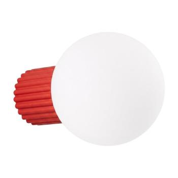Piros opálüveg fali lámpa ø 12 cm Orbital – Sollux kép
