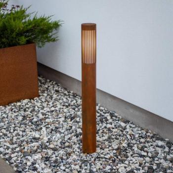 Pistoia ósvény lámpa, rozsdás színű, magasság 95 cm, fém, IP54
