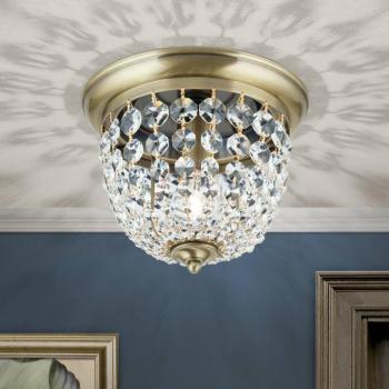 Plafond mennyezeti lámpa, patina/átlátszó, Ø 26 cm kép
