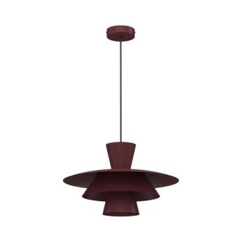 PLATO zsinóros függőlámpa 1xE27/15W/230V bordó 5755 kép