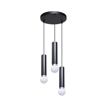 PND-33849-3R-BK - Kábeles csillár MACERA 3xE27/40W/230V fekete PND-33849-3R-BK kép