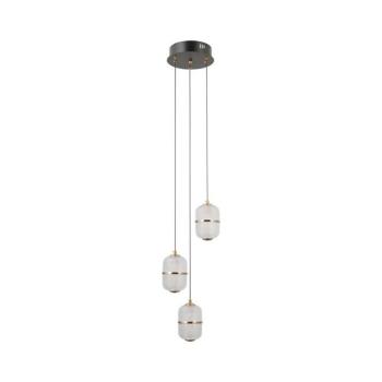PND-34375-3-BK - ALANI kábeles LED csillár 3xLED/5W/230V 3000K fekete/arany PND-34375-3-BK kép