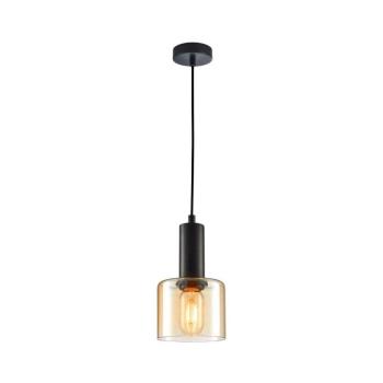 PND-65342-1-BK+AMB - Csillár zsinóron SANTIA 1xE27/40W/230V PND-65342-1-BK+AMB kép