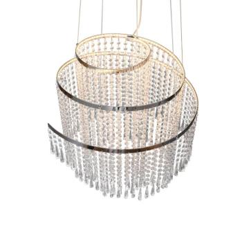 Pomp LED-es függőlámpa, Ø 48 cm, króm, akril/fém, CCT kép