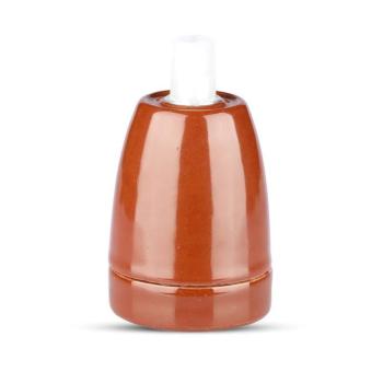 Porcelán függeszték, E27, barna, V-TAC, 3802 kép