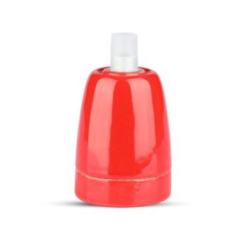 Porcelán függeszték, E27, piros, V-TAC, 3799
