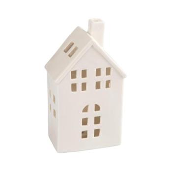 - Porcelán gyertyaház 19,4 cm fehér 50004966 kép