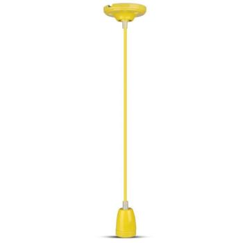 Porcelán lámpa függeszték, E27, sárga, V-TAC, 3809 kép