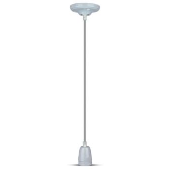 Porcelán lámpa függeszték, E27, szürke, V-TAC, 3808 kép