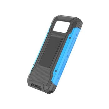 Power bank 10000mah 3.7v napelemes: 1.2w fekete+kék LED: 2w, fekete/kék, Optonica, 7691 kép