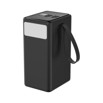 Power Bank 70000 mAh 20W PD 4xUSB-A + 2xUSB-C LED lámpával, 1m USB-C kábel PMPB7020 kép
