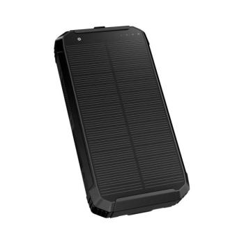 Power Bank vezeték nélküli töltéssel és napelemmel Power Delivery 15W/10000 mAh fekete PMPB10SPW15 kép