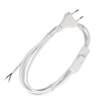 POWER CABLE H03VV-F 2G0,50MM? WITH SWITCH 2M WHITE kép