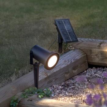 Powerspot LED spotlámpa, 10 cm, 3000 K, 50 lm, fekete, földbe szúrható