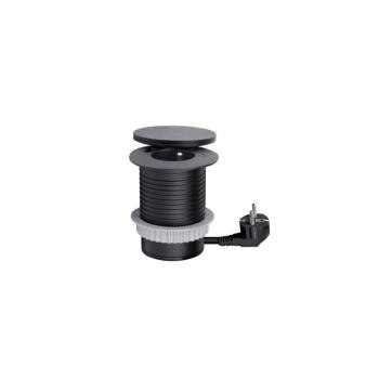 PP119CWB - Beépíthető konnektor vezeték nélküli 10 W töltéssel, 1 aljzat + USB A+C, fekete PP119CWB kép