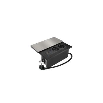 PP128C-PD20-HDMI - Beépíthető konnektor 20W 2 aljzat + USB-A + USB-C + HDMI PP128C-PD20-HDMI