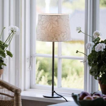 PR Home asztali lámpa BASE ACANTHUS, fehér/ezüst színű, 58 cm kép