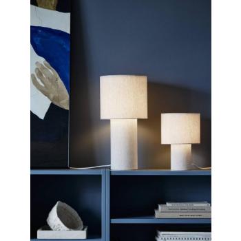 PR Home asztali lámpa Leah, bézs, magasság 46 cm, textil kép