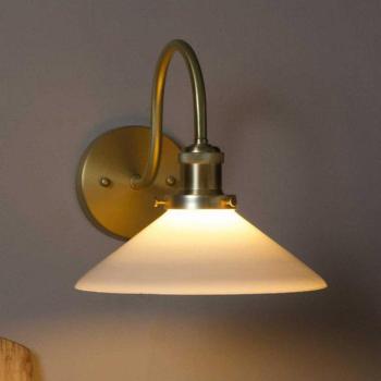 PR Home August fali világítás, arany színű/opál, magasság 25 cm, E27 kép