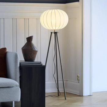 PR Home Base állólámpa, bronz, magasság 125 cm, textil kép