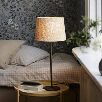 PR Home BASE ELDERTREE asztali lámpa, sárga, magasság 58 cm, szövet kép
