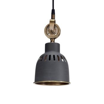 PR Home Cleveland függesztett lámpa, Ø 14 cm, szürke/réz kép