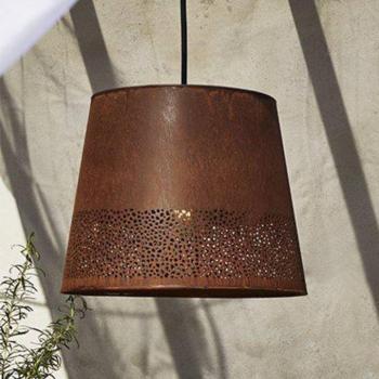 PR Home Corta lógó lámpa, rozsdás színű, dugóval, Ø 38 cm, E27