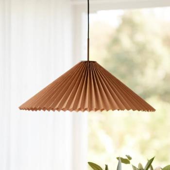 PR Home függőlámpa Dora, Ø 60 cm, papír, barna kép