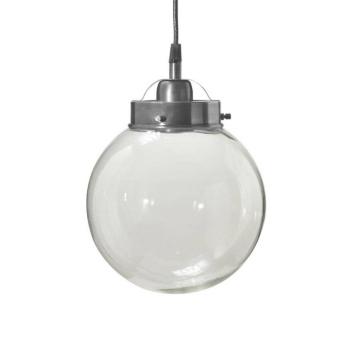 PR Home függőlámpa Normandia, Ø 20 cm, ezüst antik, üveg kép