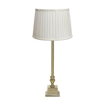 PR Home Linné Sofia Plissé 66 cm fehér/arany vászon asztali lámpa Linné Sofia kép