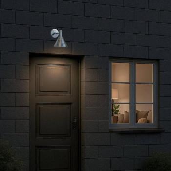 PR Home Mini-Tripp kültéri fali lámpa, ezüst színű, IP44, E27