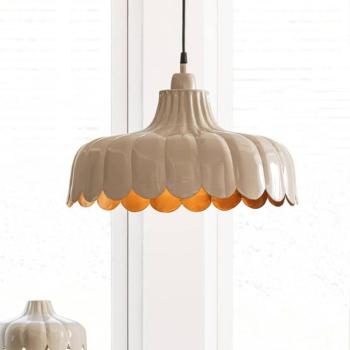 PR Home Wells függőlámpa, bézs/arany, Ø 43 cm, fém kép