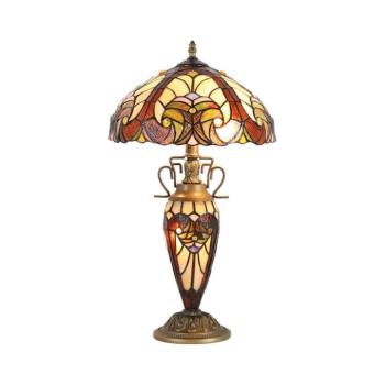 Prezent - Asztali lámpa TIFFANY 2xE27/60W + 1xE14/7W/230V kép