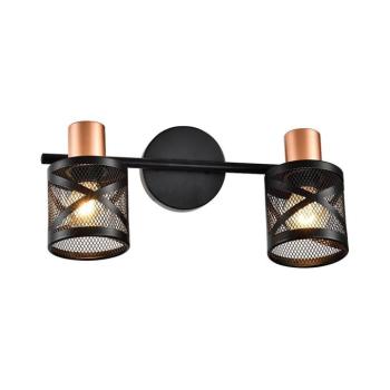 Prezent - Fali spotlámpa ANTARES 2xE14/40W/230V fekete/réz kép