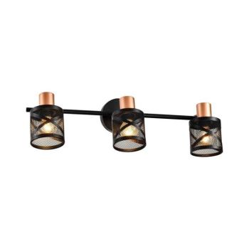 Prezent - Fali spotlámpa ANTARES 3xE14/40W/230V fekete/réz kép