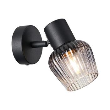 Prezent - Fali spotlámpa OASIS 1xE27/60W/230V fekete/füstös kép