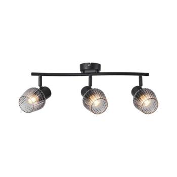 Prezent - Spotlámpa OASIS 3xE27/60W/230V fekete/füstös