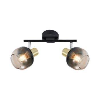 Prezent - spotlámpa PEGAS 2xE14/40W/230V fekete/füstös kép