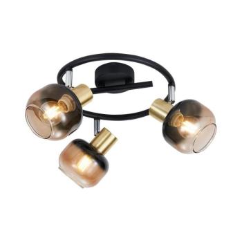 Prezent - spotlámpa PEGAS 3xE14/40W/230V fekete/füstös kép