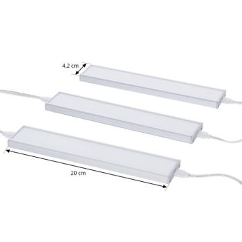 Prios Ashtonis LED-es szekrény alatti lámpa, 3 darabos készlet, 20 cm-es kép